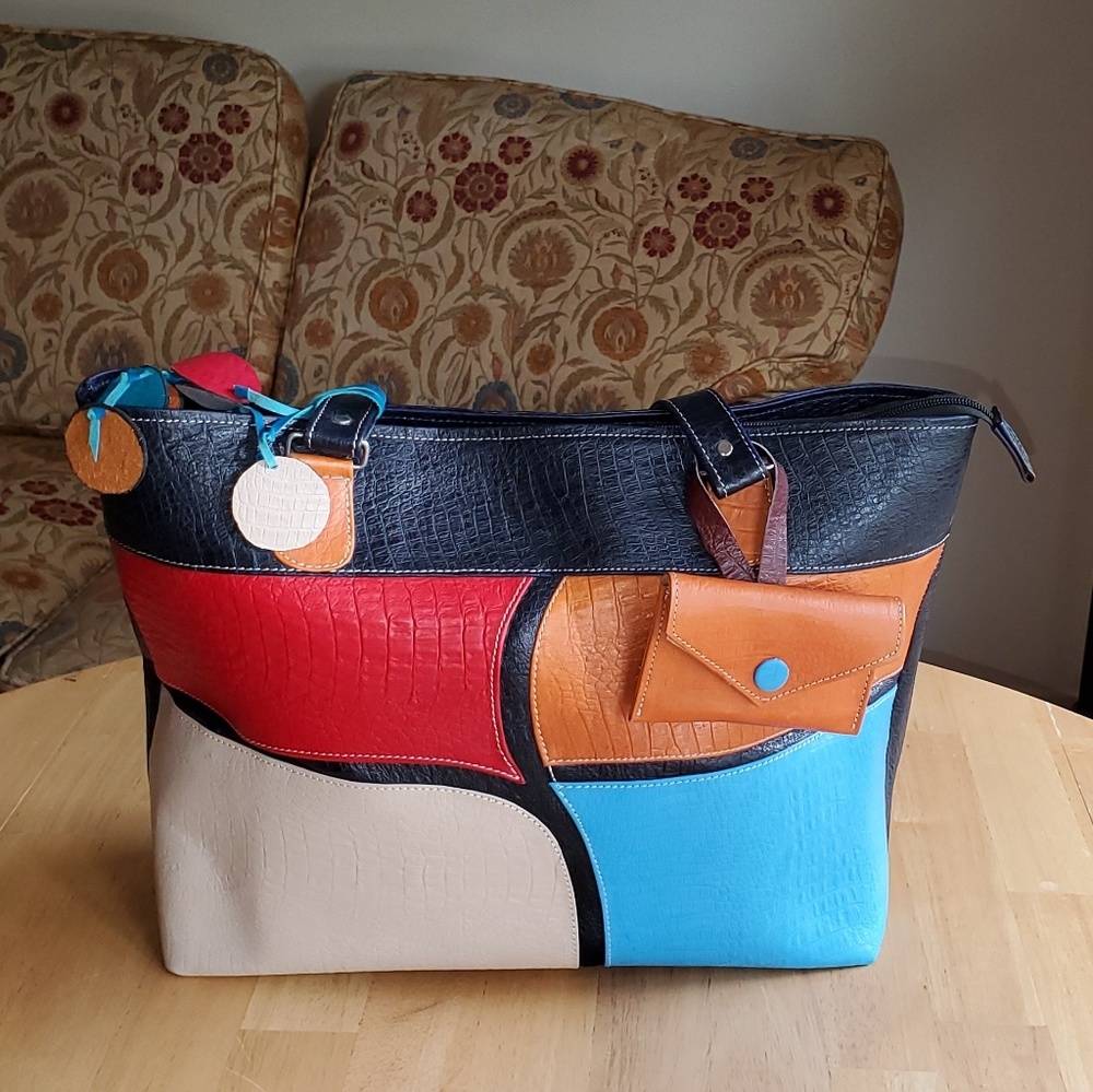 Purse, shoulde tote, leather purse, office- travel